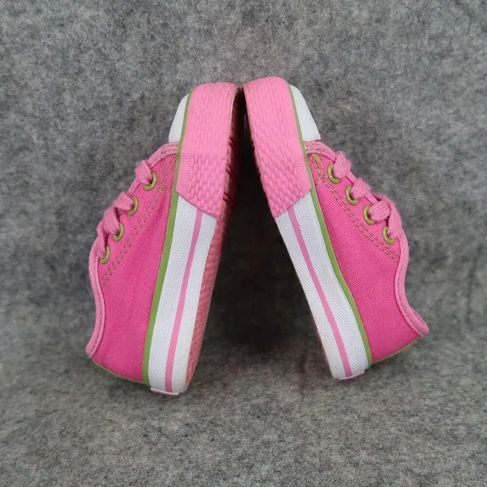 Childrens Place Shoes Baby Toddler 6 Sneakers Canvas Classic Pink Lace Up Casual
